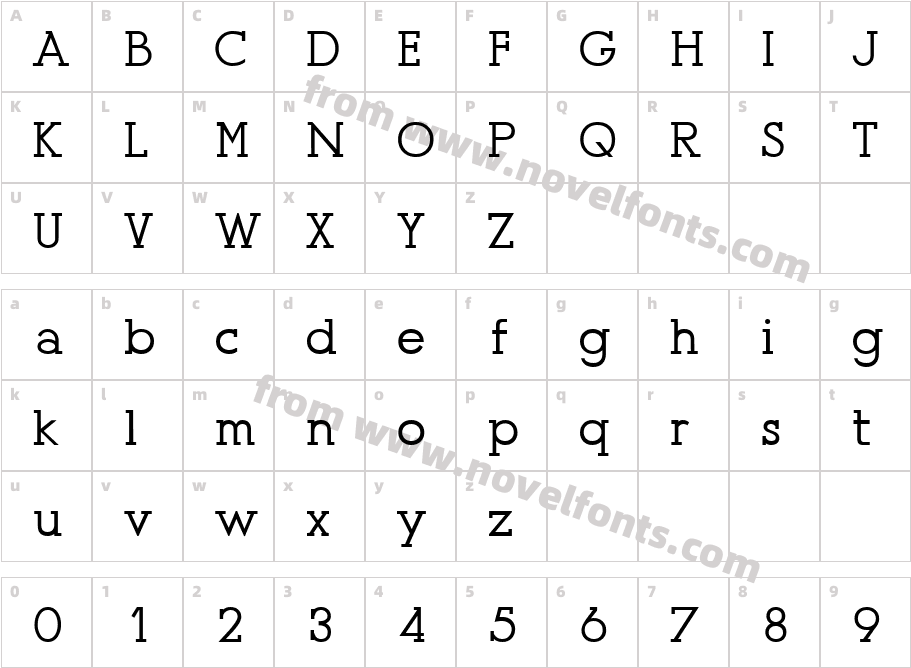 Presse (Unregistered)Character Map