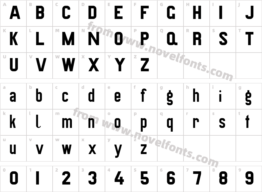 Preussische VI 9Character Map