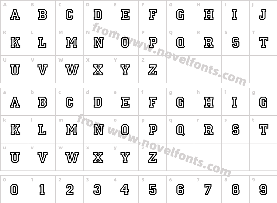 Princetown ICGCharacter Map