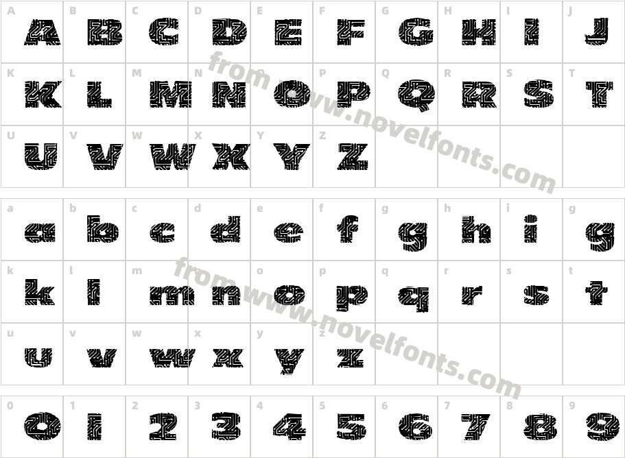 PrintedCircuitCharacter Map