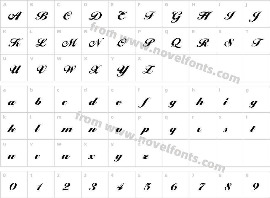 Progena Script SSiCharacter Map