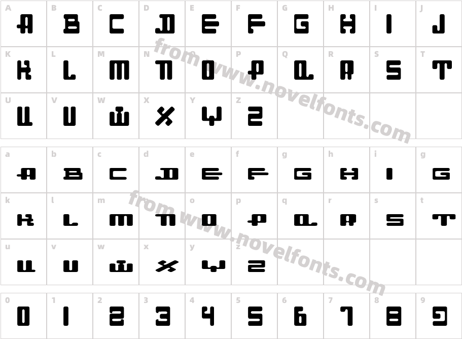 Dahgir-RoundSmCapsCharacter Map