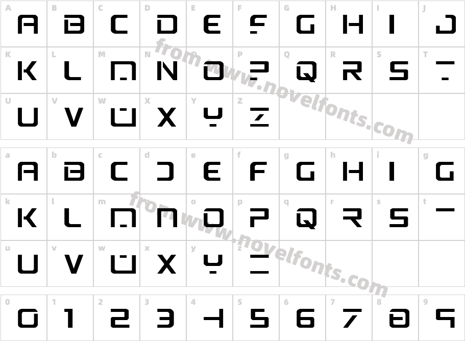 PsYonic VII ExpandedCharacter Map