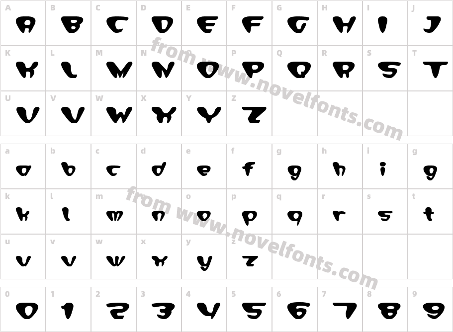 DaiheadCharacter Map