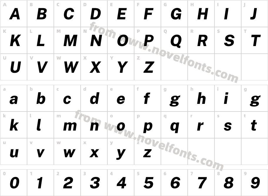 Public Sans ExtraBold ItalicCharacter Map