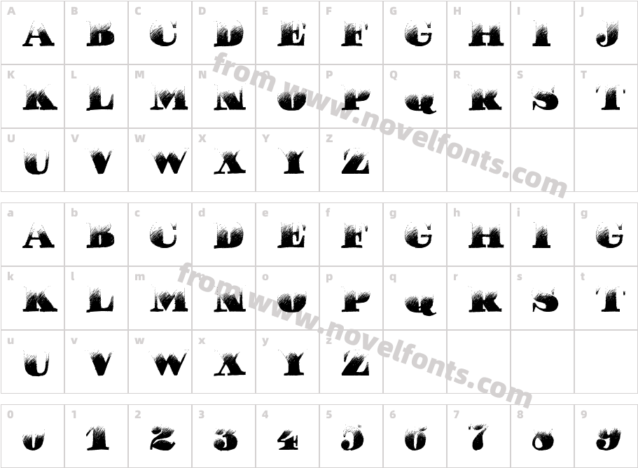 Pucha DAWNCharacter Map