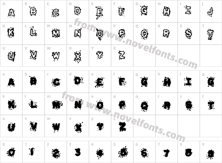 PulpatoneCharacter Map