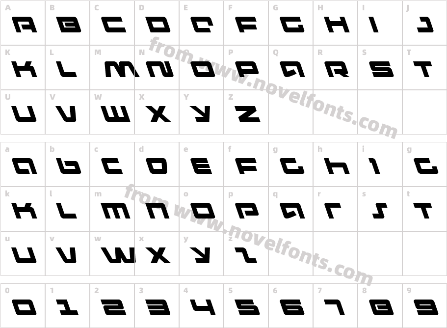 Pulse Rifle LeftalicCharacter Map