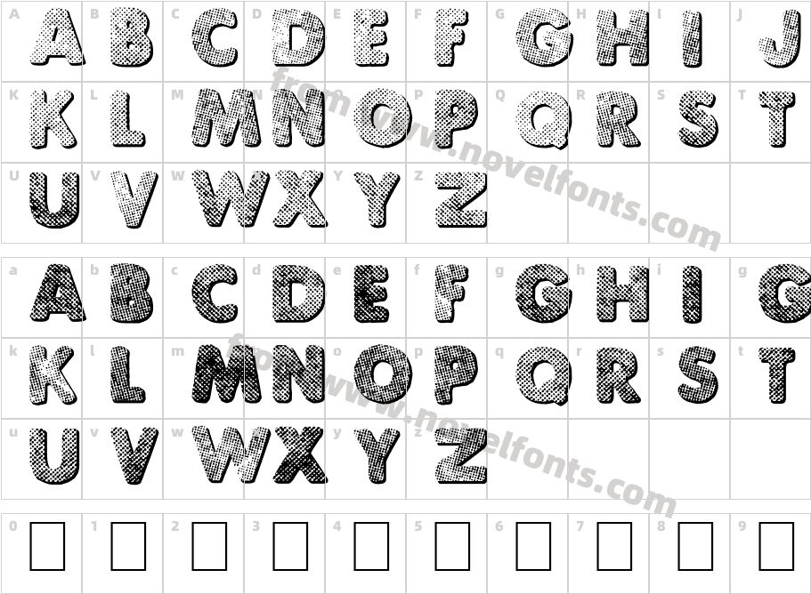 Punk DotsCharacter Map