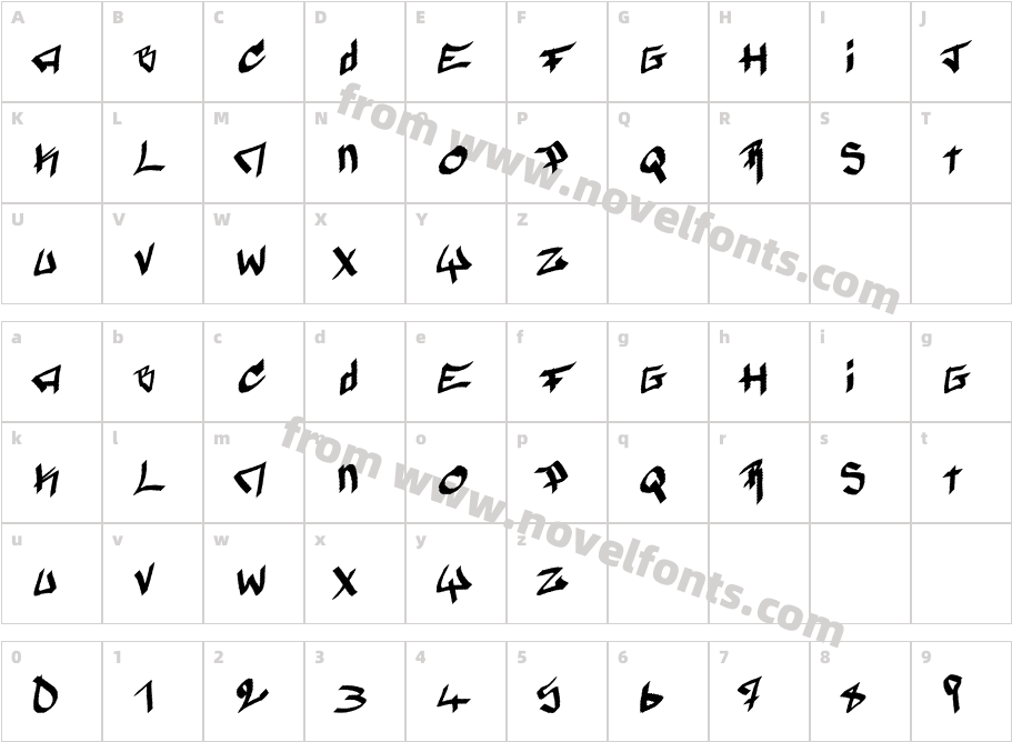 PyromaneCharacter Map