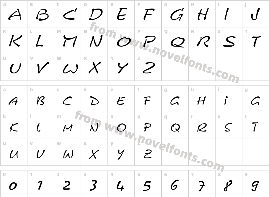 PyxidQuick RegularCharacter Map