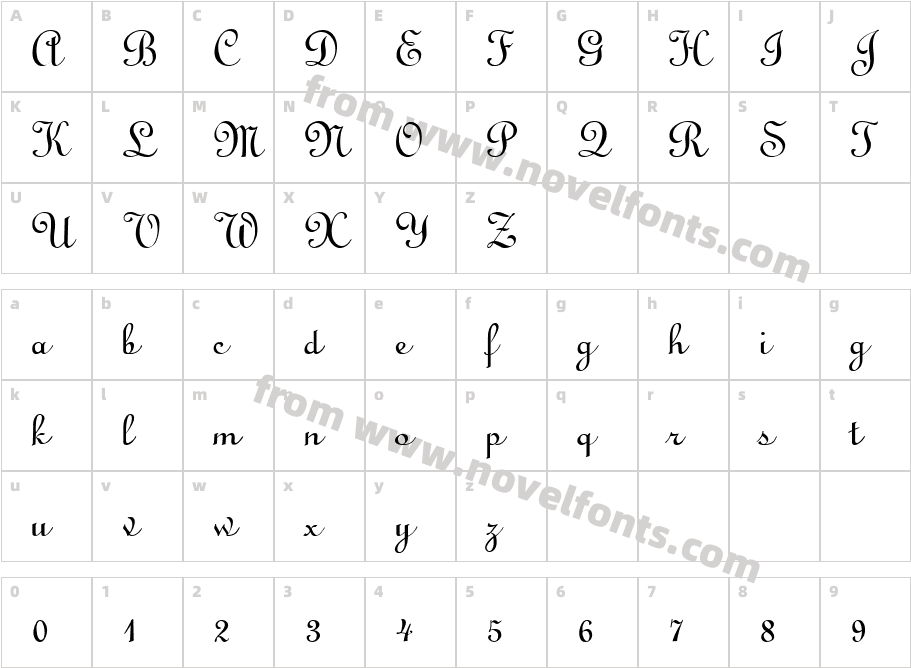 QTLinostroke RegularCharacter Map