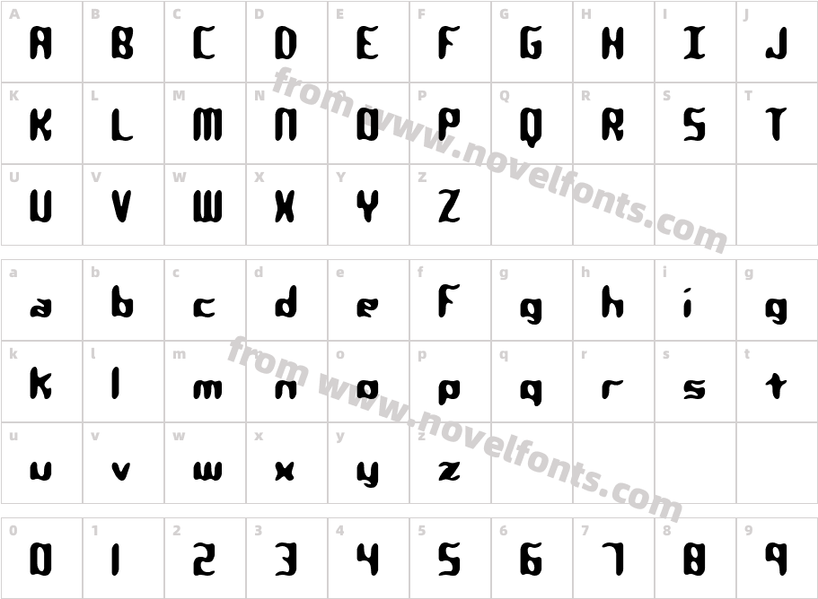 Qlumpy -BRK-Character Map