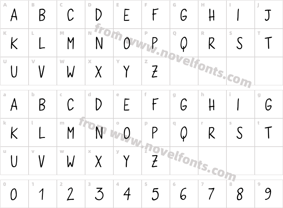 Quaderno BiancoCharacter Map