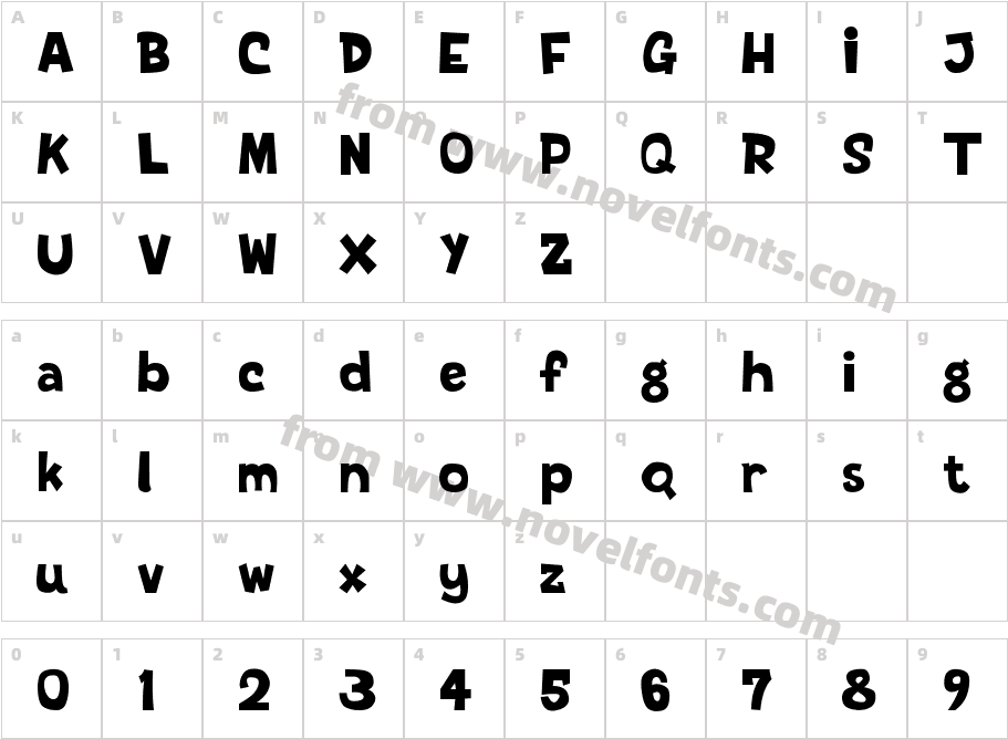 Quadratum UnumCharacter Map