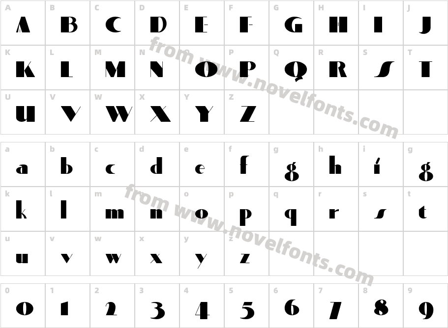 Quaint Notions NFCharacter Map