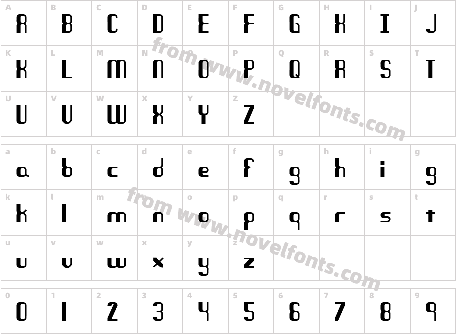 Quandary -BRK-Character Map