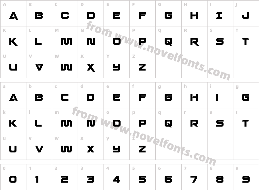 Quark Storm CondensedCharacter Map