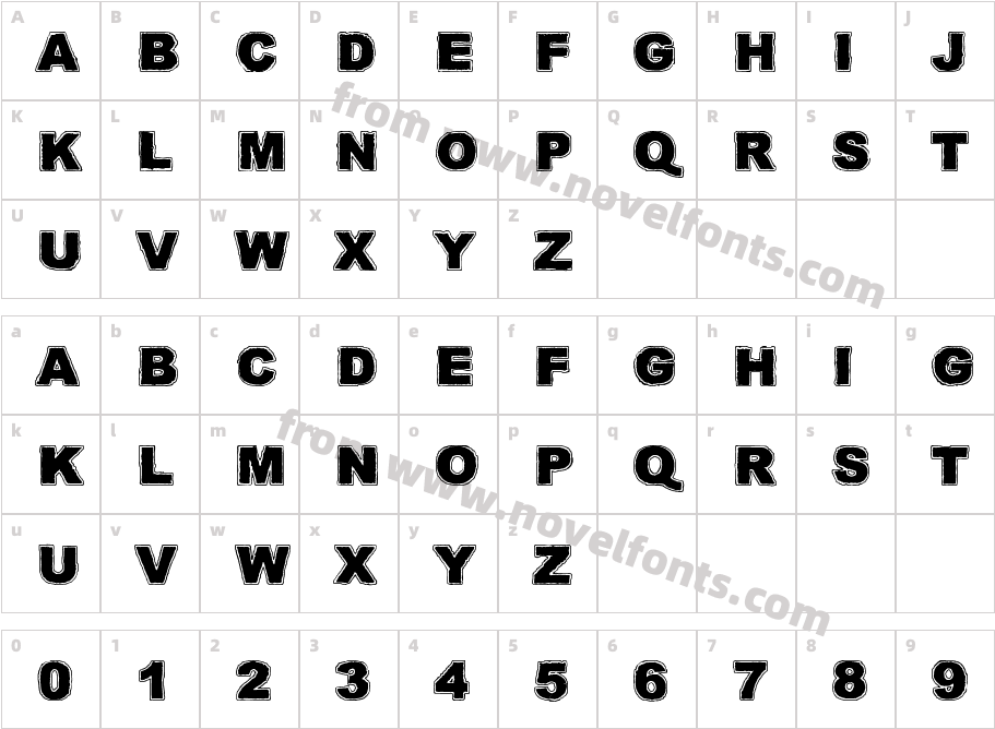 Quark ZoneCharacter Map