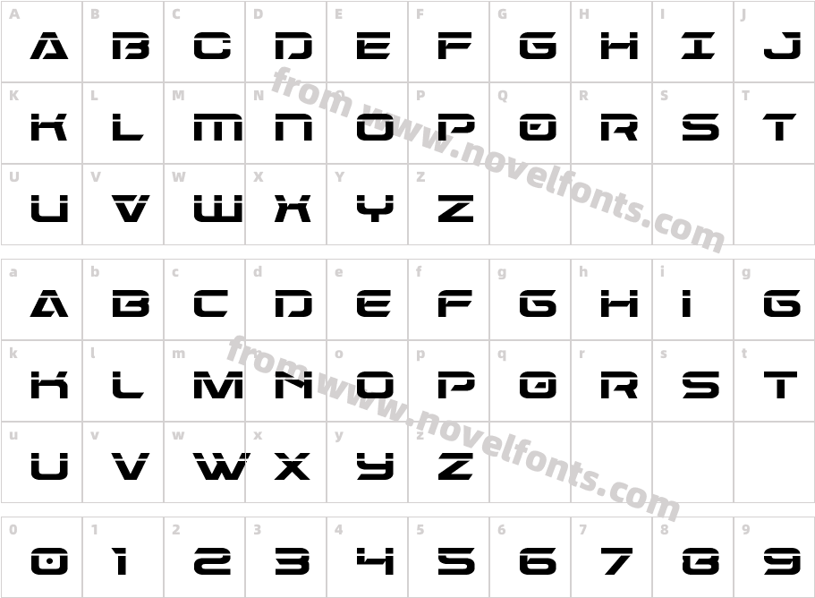 Dameron LaserCharacter Map