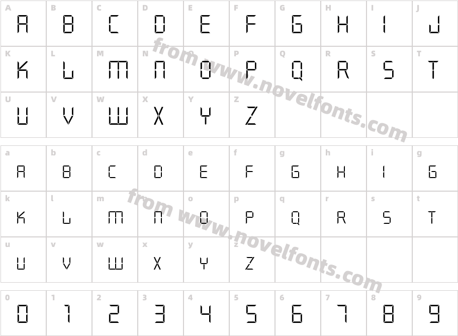 Quartz-LgtCharacter Map