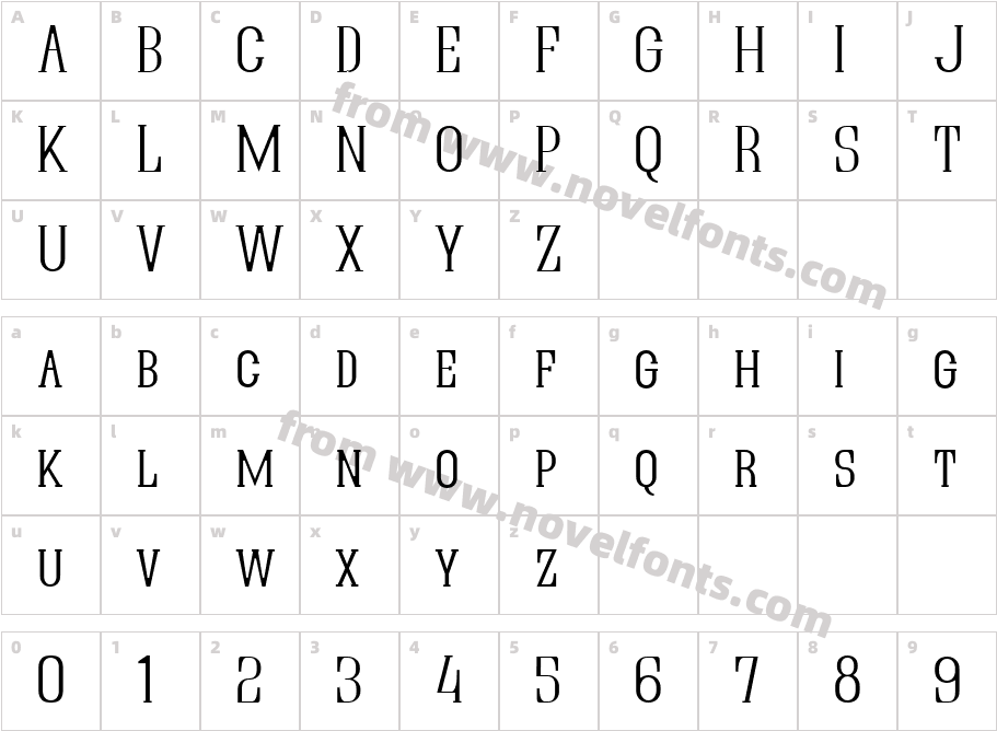 Quastic Kaps ThinCharacter Map