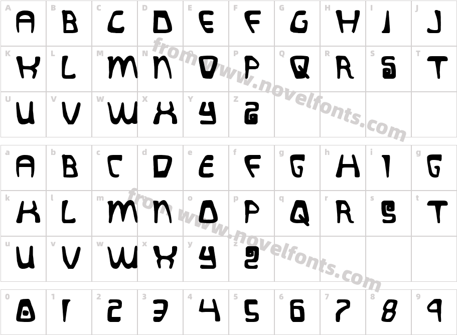 Quatl BoldCharacter Map