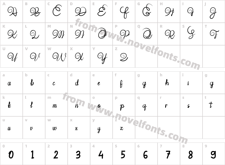 QucengWocRegularCharacter Map