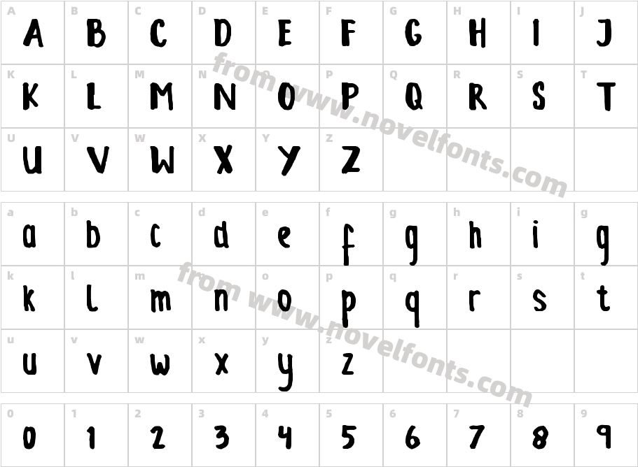 QuickdayCharacter Map