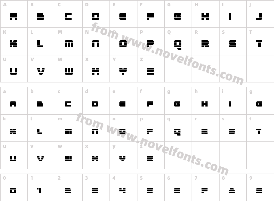 Quicken CondensedCharacter Map