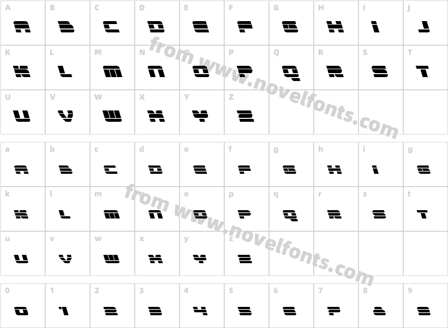 Quicken LeftalicCharacter Map