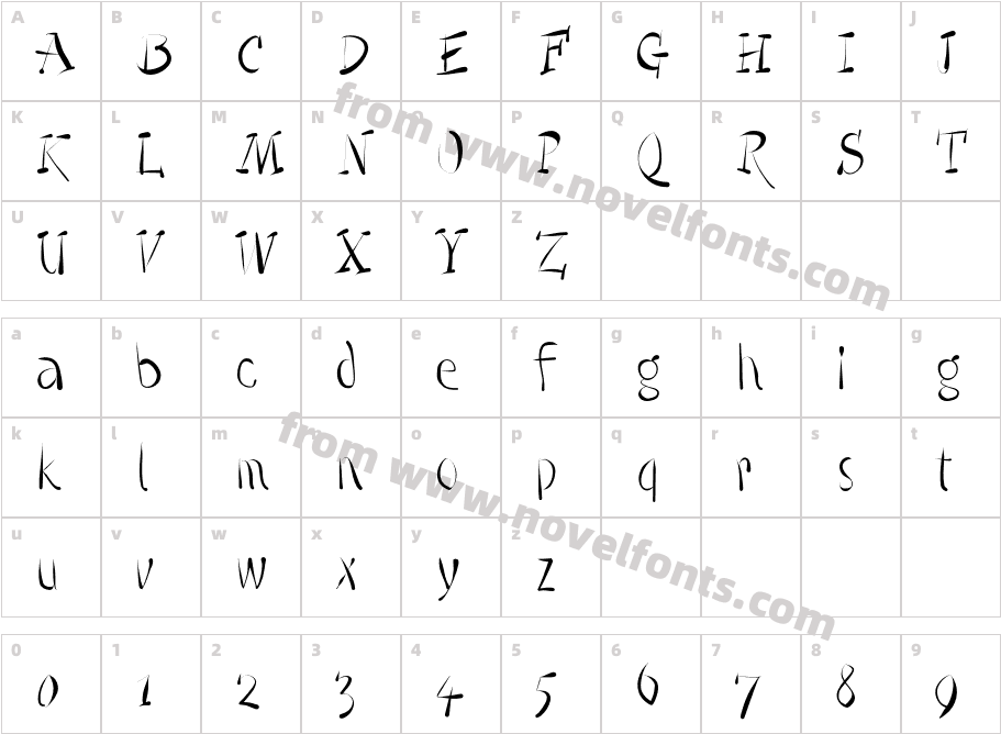 Quill-LightCharacter Map