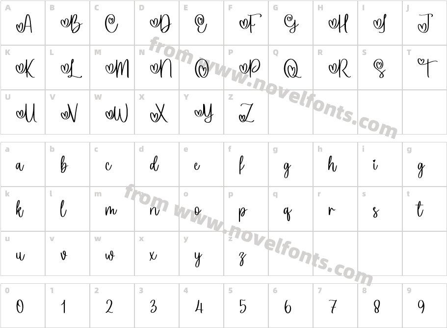 QuimilCharacter Map