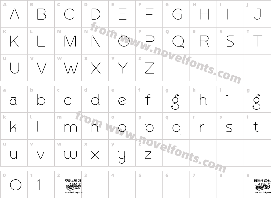 QuingerCharacter Map