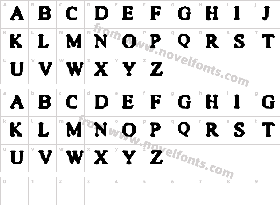 Quite BluntCharacter Map