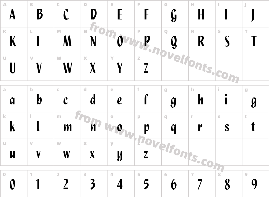 Quixley PlainCharacter Map