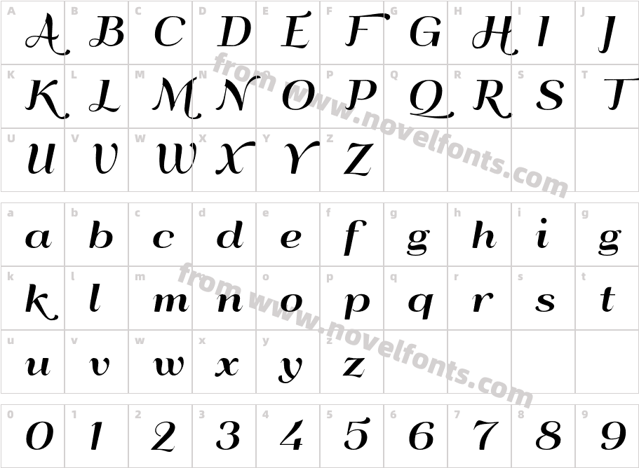 QumpellkaNo12Character Map