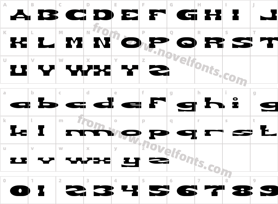 REVOLVER GUNCharacter Map