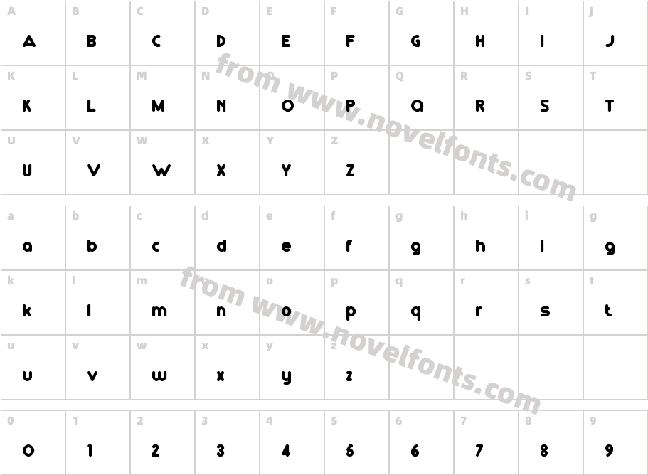 RM Playtime solid RegularCharacter Map