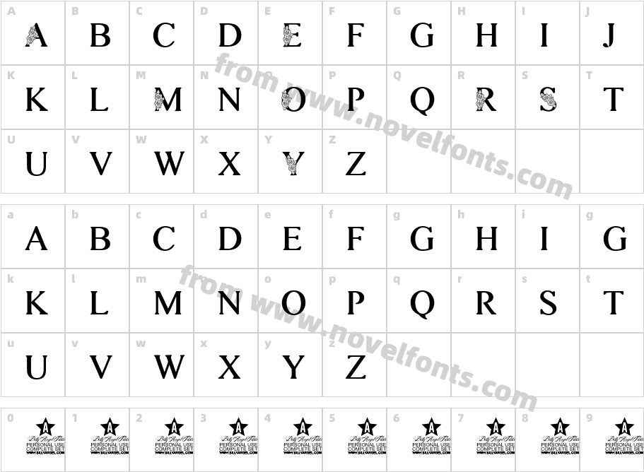 ROSEMARRYE PERSONAL USECharacter Map