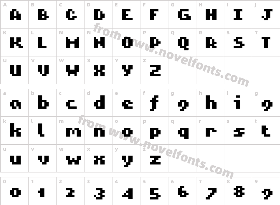 ROTORanti-EXPBoldCharacter Map