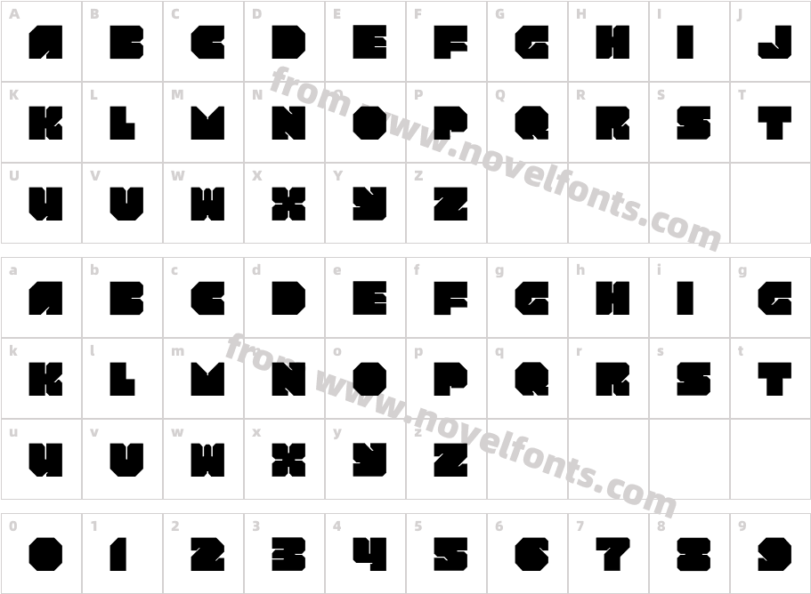 ROTORblock ChamferCharacter Map