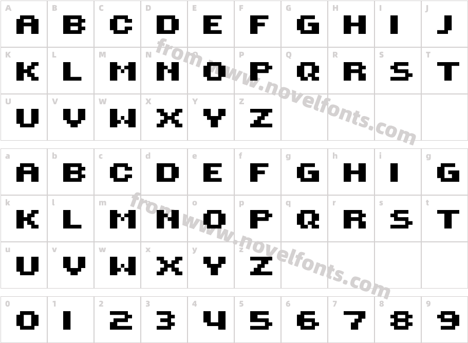 ROTORcap Extended BoldCharacter Map