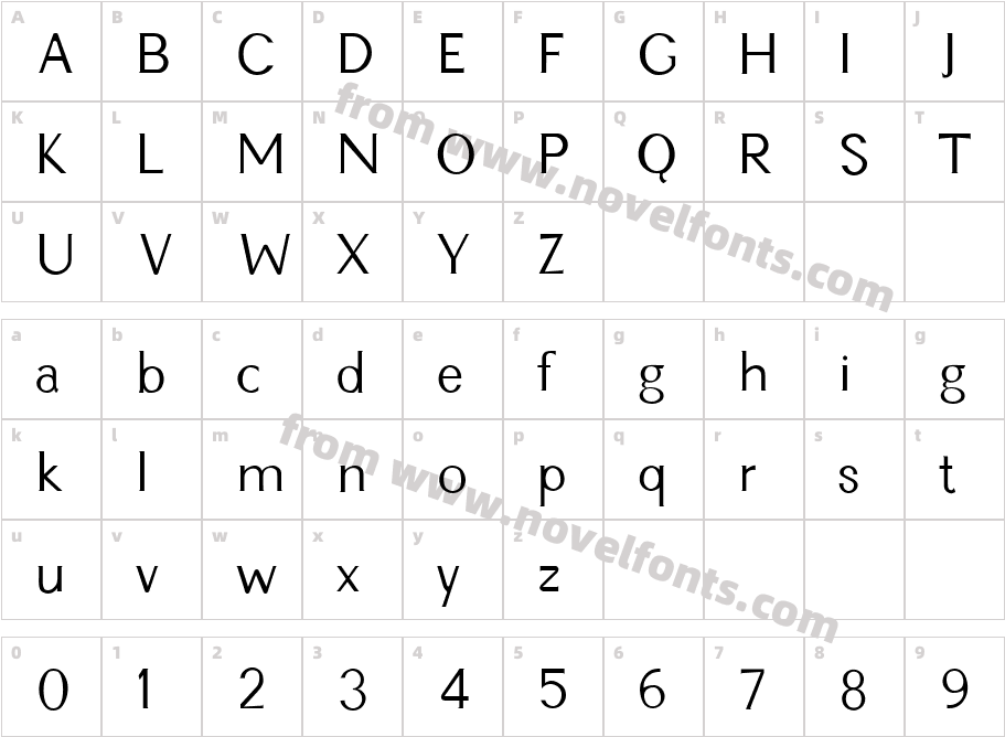 RSKathlita MediumCharacter Map