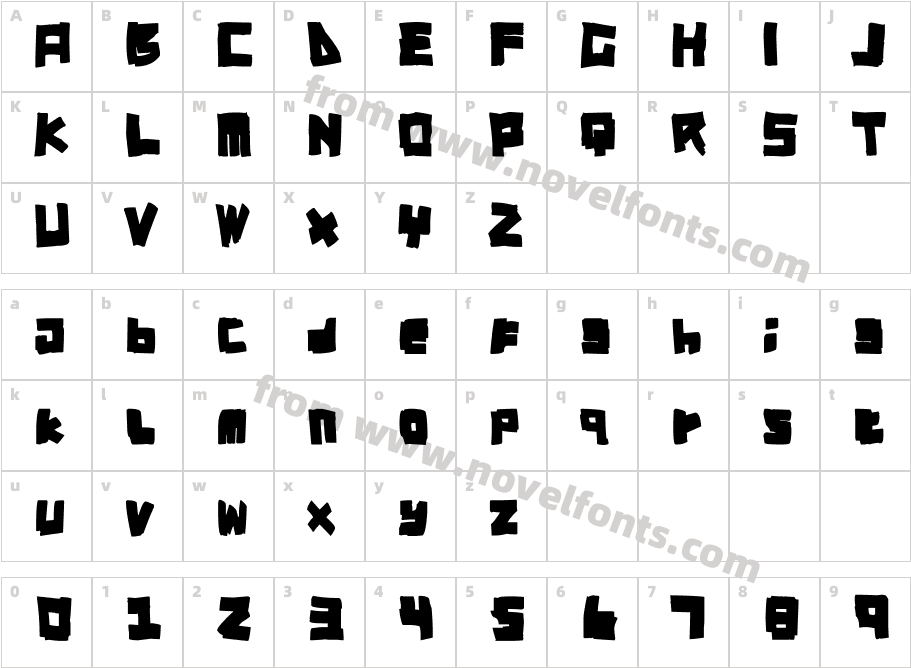 RT DIY-TapeCharacter Map