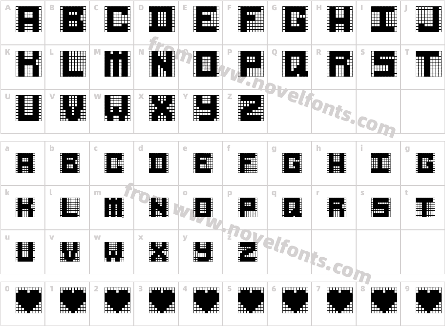 RUBIKS CUBECharacter Map