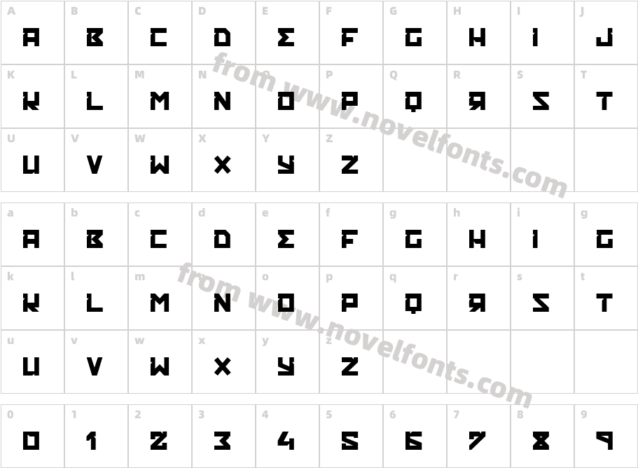 RUSKOF LIGHTCharacter Map