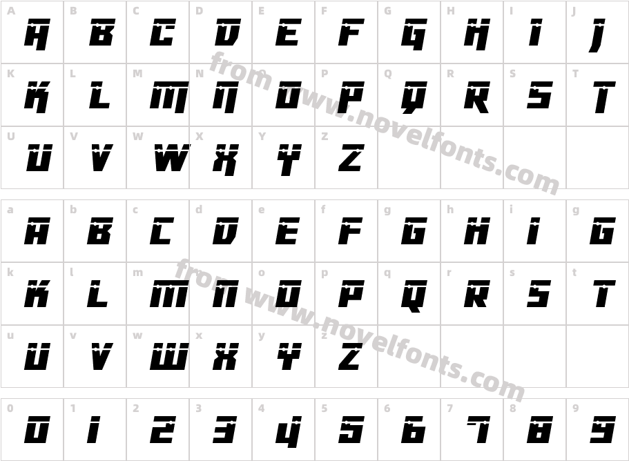 Dangerbot LaserCharacter Map