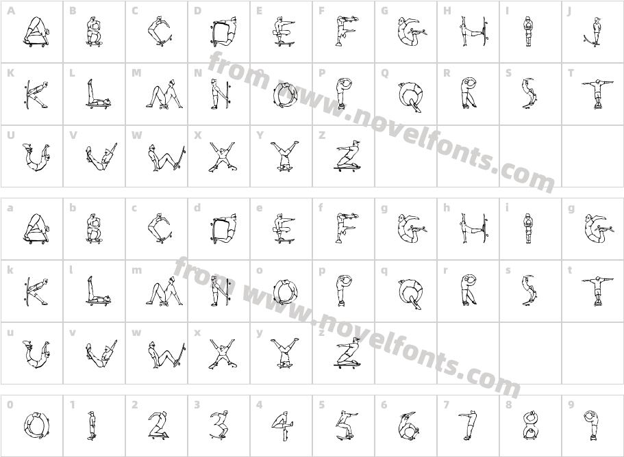 RadStdCharacter Map