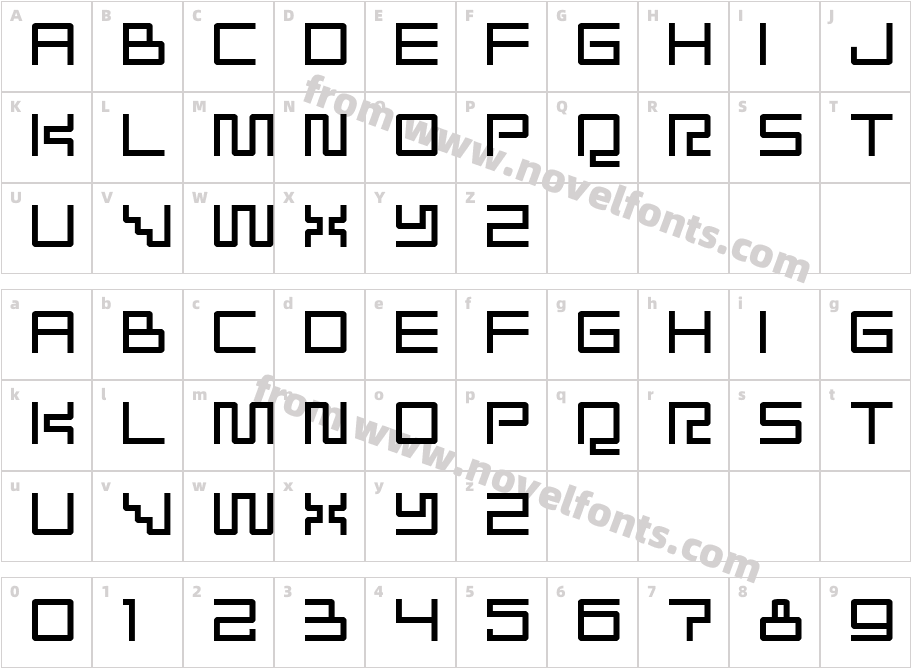 RadioaktivitetCharacter Map